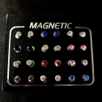 12 paari lihtsate magnetiliste k&otilde;rvaklappide komplekt &ndash; armsad magnetk&otilde;rvar&otilde;ngad naistele, t&uuml;drukutele NO HURT (3/4/5/6 mm) 3 mm mitmev&auml;rviline