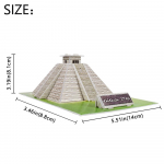 3D-m&otilde;istatuse m&auml;nguasi, maiade p&uuml;ramiidmaailm, arhitektuurne pusle DIY ehitusmudelite komplekt lastele m&auml;nguasjad kingitused