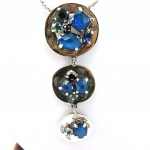 Les Tr&eacute;sors De Lily [F4272] - Collier Cr&eacute;ateur 'M&eacute;lusine' Turquoise Bleu sinine