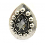 Les Tr&eacute;sors De Lily [G5230] - Bague 'Kilimanjaro' gris argent&eacute; hall