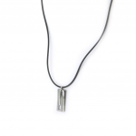 Les Tr&eacute;sors De Lily [N4006] - Collier Homme 'Peaceful' Acier h&otilde;be