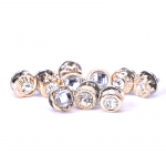 10 t&uuml;kki / komplekt minikristallist prossi p&auml;rlitega lillen&ouml;&ouml;biga s&auml;rgi rev&auml;&auml;rkrae Set4