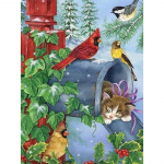 T&auml;is&uuml;mmargune puur 5D DIY Teemantmaaling Talvine lumemaastik Puuristi kleebis 20X30CM