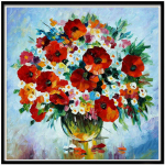 T&auml;ielik 5D Teemantmaal V&auml;rvilised lilled Tikand Ristpistes Kodukaunistus K&auml;sitsi valmistatud kingitus 25x25cm