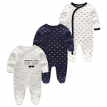 3 tk Beebipoiste riided Vankrid vasts&uuml;ndinud t&uuml;drukutele T&auml;isvarrukatega puuvillased imikute v&auml;ikelaste riided roupas de bebe 3M valge