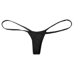 Naiste veniv madala k&otilde;rgusega Micro Mini G-String T-selja stringid Bikiinipesu aluspesu must