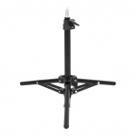 Reguleeritav videovalgustistatiiv 2-osaline 50 cm kandev&otilde;ime 1,5 kg universaalse 1/4-tollise statiiviga must