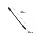 1/3/4tk Black Lengthen Mini Soft Jar Kook Cream Moosikaabits Silikoonist Meik Spaatlid V&otilde;inuga K&ouml;&ouml;git&ouml;&ouml;riistad Aksessuaarid 1Pcs 15.5CM must