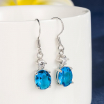 SACE GEMS Klassikaline vasesulamist tsirkoonist s&otilde;rmus Naiste ehted Pulmalubaduse peokingitus sinine