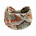 Puuvillane pehme pea&uuml;mbris Bandana turban elastne s&otilde;lme juukseaksessuaarid Vintage peapaelad laiad lilleprintid Boho 55