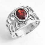 Granaats&otilde;rmus, K&auml;sitsi valmistatud ehted, 925 sterling h&otilde;be, h&otilde;bes&otilde;rmus, kingitused talle 4
