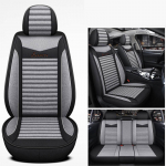 Viieistmeline t&auml;ielikult &uuml;mbritsetud autoistmepadi Four Seasons universaalne linasest riidest istmekate Spetsiaalne istmepadja istmekate hall