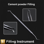 Hambaravi kahe otsaga vahanikerdaja segamisnuga roostevabast terasest t&auml;itet&ouml;&ouml;riist Tsemendipulber Fill-4