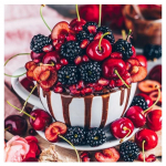 5D Teemantmaal Punase Vaarika Teemanttikandid T&auml;ielik Anime Ristpistekomplektid Kodukaunistus K&auml;sitsi valmistatud kingitus Round 25x25cm