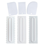 6 tk koogi kaunistamine stiilimiskamm j&auml;&auml;tumine siledam kraabits saia k&uuml;psetamine isetegemise t&ouml;&ouml;riist 6 Pcs/Set