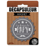 Les Tr&eacute;sors De Lily [A2225] &ndash; humoorikas magnetpudeliavaja 'Papy' hall (Vanaisa &otilde;lu) - 80x15mm hall