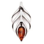 Les Tr&eacute;sors De Lily [R5508] &ndash; h&otilde;bedane ripats  Inspiration  merevaigukollane konjak (roodiumiga kaetud) - 30x15mm pruun