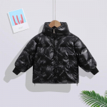 Mood laste valge pardi sulejope talvepoiste t&uuml;drukutele l&auml;ikiv mantel 110 must