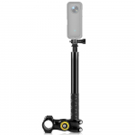 PULUZ PU817 Mootorratta Selfie Stick juhtrauda kinnitatav kaamerahoidik 27,9 cm113,5 cm reguleeritav must