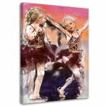 Feeby l&otilde;uenditr&uuml;kk, v&auml;ikesed baleriinid 40x60 pruun