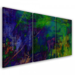 Kolmeosalise pildiga l&otilde;uenditr&uuml;kk Abstract Woman Painted 60x40 lilla