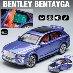 1/24 skaalaga Bentley Bentayga Diecast automudeli m&auml;nguasi, tagasit&otilde;mmatav m&auml;ngus&otilde;iduk koos helivalgustusega lastele V&auml;ikelaste poiste ja t&uuml;drukute kingituste kollektsioon 1/24-size:21.5*8.2*7.3cm
