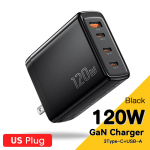 Essager 120W GaN USB Type C laadija s&uuml;learvuti 100W PD kiirlaadija Macbook Air M1 M2 Pro IPhone Samsung 65W tahveltelefoni laadijad US must