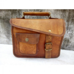 Meeste nahast kott Vintage nahast messenger kott &Otilde;lakott i Pad pruun