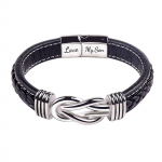 Minu pojale nahast s&otilde;lme k&auml;ev&otilde;ru Forever Linked Together Mens Cuff k&auml;ev&otilde;ru Gif One Size h&otilde;be