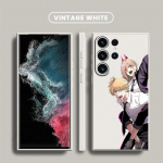 Kettsaag Man Anime moe&uuml;mbris Samsung Galaxy S10e S8 S9 Plus S10 S22 S23 Ultra S20 Fe S21 5g pehme kandiline vedel kate Samsung S20 5G