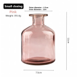 Klaasvaas Elutuba Kuivatatud lilled Nordic Ins Style Klaas L&auml;bipaistev Till Kodukaunistuse Aksessuaarid Lillevaasid kodudesse 03