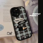 Ins 2023 Shell Iphone 13 12 Promax 14 Plus Mini Xsmax Xr X 11 Pro Max Cute Cat Animal Cartoon Nahast pehme telefoni&uuml;mbris Conque For iphone 13promax