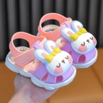 Baby Summer 3D K&uuml;&uuml;liku Karu Poiste T&uuml;drukute Sandaalid Lastele Multifilmid PVC Libisemiskindlad Sandaalid Lastele Pehme p&otilde;hjaga konksu aasa Lastele Rannajalatsid 16 sinine
