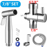 K&auml;eshoitav WC bideesegisti pihusti roostevabast terasest vannitoa k&auml;sibidee pihustikomplekt WC isepuhastuv du&scaron;ipea ilma l&ouml;&ouml;gita US Set h&otilde;be