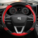 S&uuml;sinikkiust auto roolikate Seat Leon 5F Mk3 2013-2022 Ibiza 6J 2022 Tarraco Arona Ateca Alhambra Auto jaoks RED O SHAPE