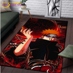 Anime Naruto libisemiskindlad vaibad elutuppa Mugav vaip Pehme p&otilde;randamatt Magamistoa vaibad Matiala Vaibad kodu Suur karvane matt 80cm x 120cm