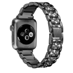 Ehete keti rihm Apple Watch Band Ultra 49mm 40mm 44mm 42mm 38mm aasa k&auml;ev&otilde;ru Diamond Wrist IWatch Series 8 7 6 5 4 3 SE 38/40/41mm must