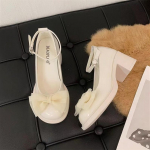 Naiste Briti stiilis pandlaga armsad Bow &uuml;mmargused k&otilde;rged kontsad 35