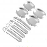 FUNDUOO VW Passat B5 B5.5 jaoks 1998 - 2005 VW Polo 2003 - 2009 Uus kroomitud ukselink + tassikausi kaane viimistlus 2