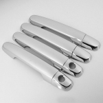 FOR 2008-2013 TOYOTA YARIS chrome silver Car Door Handle Cover Trim 2009 2010 2011 single key hole