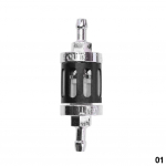 8 mm/0,31 CNC alumiiniumsulamist klaasist mootorratta gaas, bensiin, &otilde;lifilter, mototarvikud ATV dirt Pit bike jaoks kuld