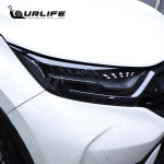 TPU Car Goods Black Headlight Film Protective Sticker for Honda crv cr-v 2017 2018   5th anti-scratch 2 pcs