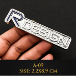 Auto 3D metallist RDESIGN T5 T6 Embleemid M&auml;rgi grill AWD kleebised auto stiil Vo+lvo S60 CX60 V40 S40 XC70 V60 XC40 V90 jaoks A-04