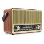 Retro puidust kodu Bluetooth raadio stereok&otilde;lar MP3 muusikapleier k&otilde;lar Am Fm Sw Multiband TD/ USB kuld