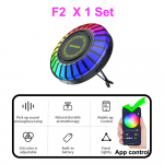 Automuusika r&uuml;tmilamp &otilde;huv&auml;rskendaja RGB LED riba helijuht H&auml;&auml;lr&uuml;tm, atmosf&auml;&auml;r, kerge aroom 256 v&auml;rvi Valik Rakenduse juhtimine 10 režiimi