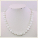 10 mm &uuml;mmargune roosa Mehhiko Opaal Kassisilm Kivist kaelakee K&auml;sitsi valmistatud k&ouml;is kett helmed DIY ehted Looduslikud v&otilde;luvad AAA (Minimaalne tellimus 1) valge