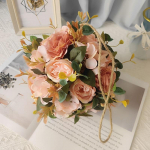 1 tk Kunstlik hortensia lillepall Siidvaht Ripphortensia pojengi lillepall lakke pulmapeo lava kaunistamiseks beebi roosa v&auml;rv