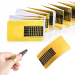 Pakis 120 k&uuml;&uuml;ne&scaron;abloonid modelleerivad &scaron;abloonid, isekleepuvad geelk&uuml;&uuml;nte ja k&uuml;&uuml;nepikenduste jaoks Kuldsed &scaron;abloonid 12x10x1cm