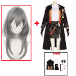 M&auml;ng Honkai: Star Rail R&auml;ndur Naispeategel Cosplay Kost&uuml;&uuml;m Anime &Uuml;likond Naiste Kleit R&otilde;ivad Halloweeni Riided L-(Costume+Wig)