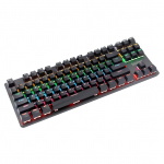 biojee Wired 87Key mehaaniline m&auml;nguklaviatuur Rainbow taustvalgustusega klaviatuur Windows PC s&uuml;learvuti jaoks must